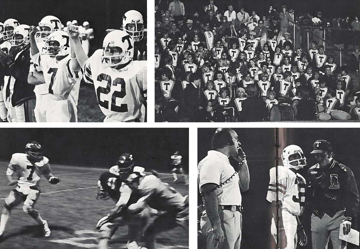 various photos take at the Turpin football game versus Anderson, including sideline images, action shots and an image of the band in the stands